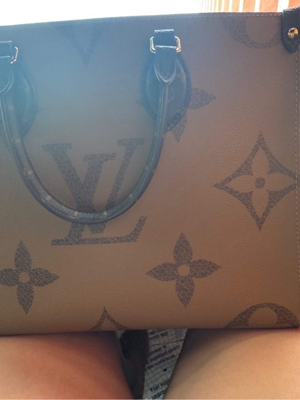 Luxury Monogram Tote Bag - Brown